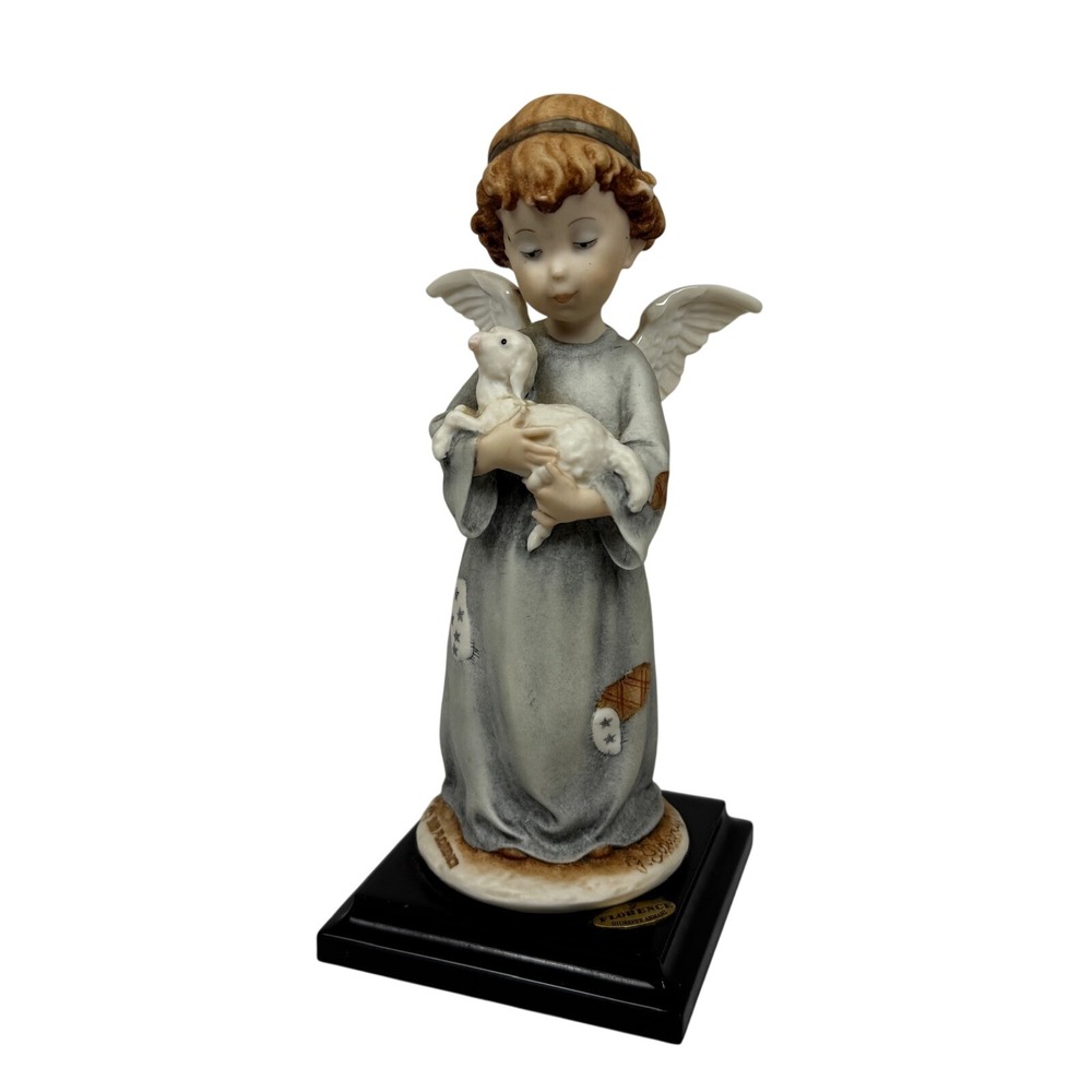 Giuseppe Armani Florence Little Angel with Lamb Figurine 0633A Made in Italy